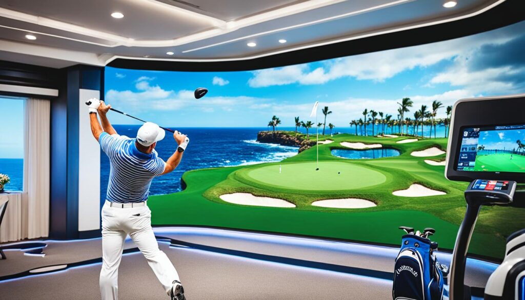 Virtual Golf auf der Coral Princess